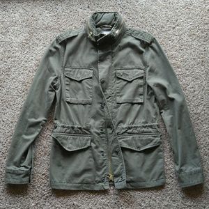 Men's Military Cargo Jacket - Light Green